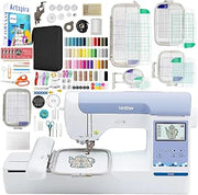 Brother PE900 5" x 7" Embroidery Machine with 5 Piece Embroidery Hoop Bundle & 230+ Accessory Kit