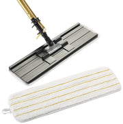 3M Easy Shine Applicator Pad, White With Yellow Stripes, 18 in, 10/Case