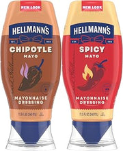 HELLMANN'S Spicy Mayonnaise Dressing 1 ct Squeeze Bottle For a Rich, Creamy Condiment Made with Real Chili Peppers 11.5 oz