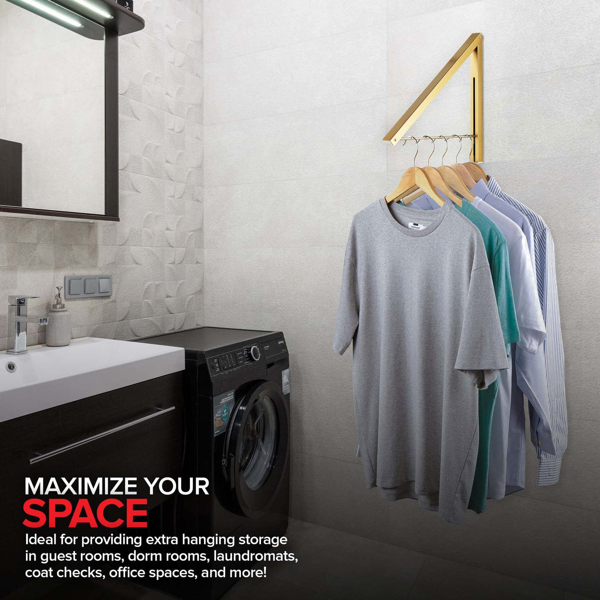 Stock Your Home Gold / 1 Rack / 1 Garment Racks