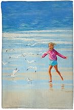 Betsydrake KT1135 16 x 25 in. Chasing Gulls Kitchen Towel