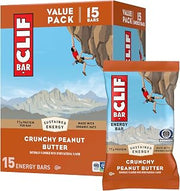 CLIF Bar Protein Energy Bars, Crunchy Peanut Butter, 15ct