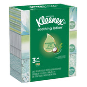 Soothing Lotion Facial Tissues by Kleenex – 110 Count (Pack of 3), Paper, White, Pack of 3