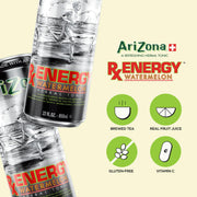 AriZona Rx Energy Watermelon / 22 Fl Oz (24 Pack) / 24 Tonic Water