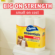 Essentials Strong Toilet Paper 6 Mega Rolls by Charmin – 6 Rolls (429 Sheets), Paper, White, Pack of 6, Model 30772045152