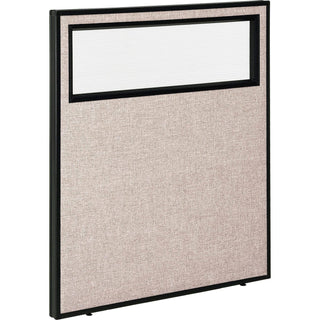 Office Partition Panel with Partial Window by Global Industrial – Alloy Steel, Tan, Model 694754WTN