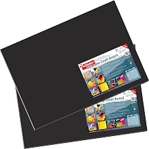 CraftTex, Bubbalux Craft Board, Midnight Black, Pack of 2 Letter Size Sheets (FCBU2030BK2)