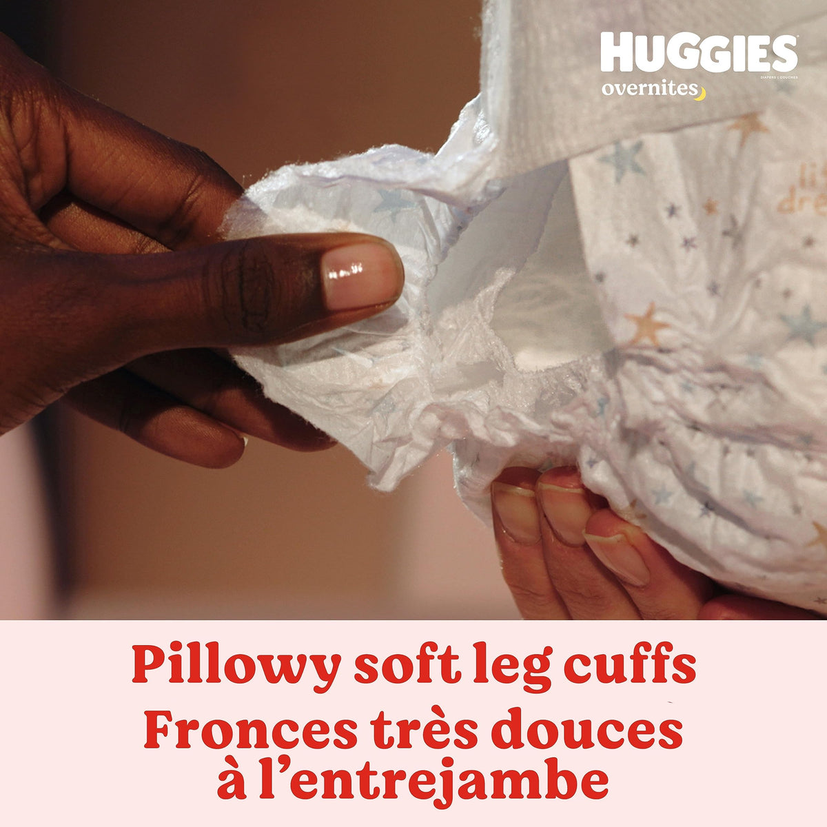 Nighttime Baby Diapers Overnites by HUGGIES – Size 3, Rubber, White, Model 49536