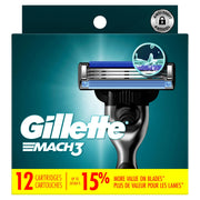 Gillette 12 Count (Pack of 1) / Blue / 12 Refills Cartridges