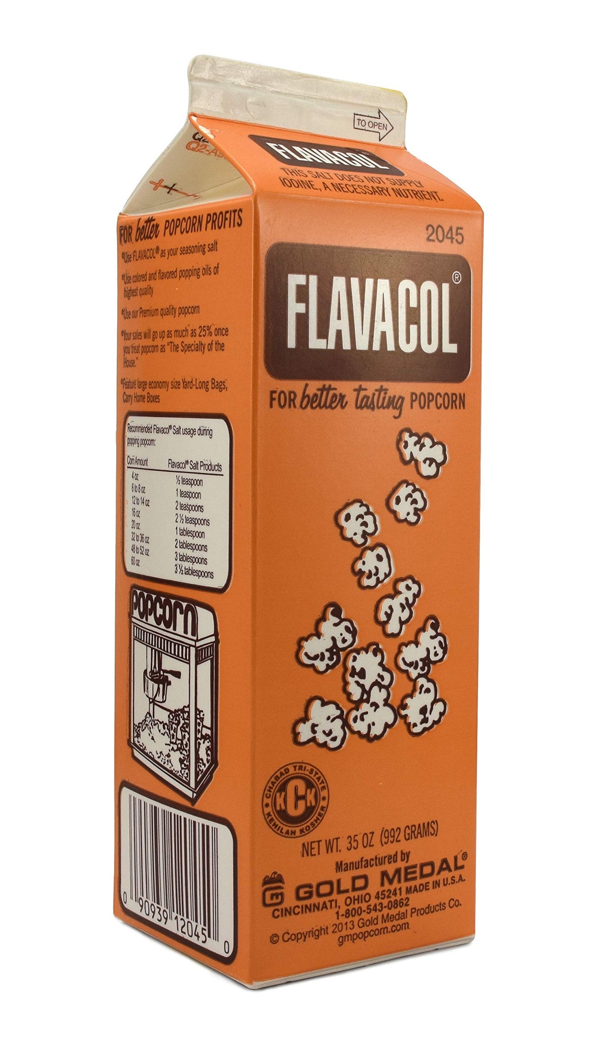 Gold Medal Salted / 35 Ounce (Pack of 1) / 1 Popcorn Salt