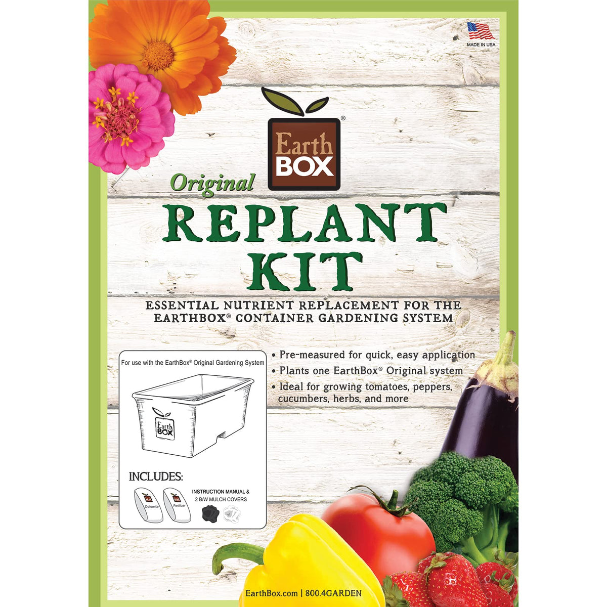 Replant Kit by EarthBox – Original, Dolomite, Model 81100