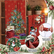 Moukeren Christmas Bath Towel Set, 3-Piece Microfiber, Multicolored