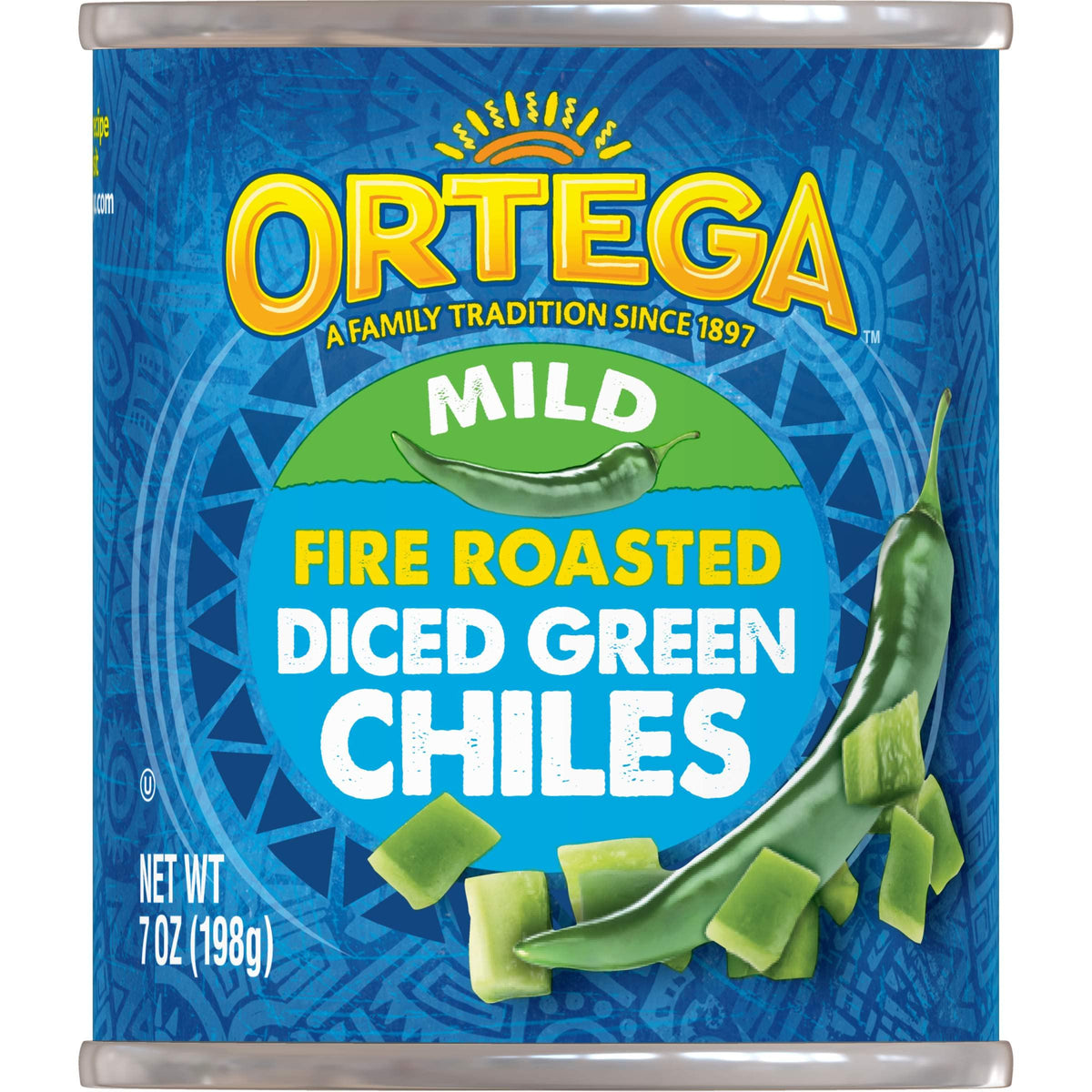 Fire Roasted Diced Green Chiles by Ortega – 7 Ounce (Pack of 1), Mild, Model 7701010