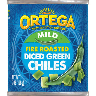 Fire Roasted Diced Green Chiles by Ortega – 7 Ounce (Pack of 1), Mild, Model 7701010