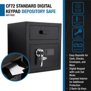 Barska Standard Drop Door / AX11932 Standard / Black Cabinet Safes