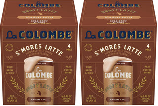 Coffee, S'mores Cold Brew Draft Latte, 9 fl oz Cans, 8 Pack by La Colombe – 36 Fl Oz (Pack of 2), Pack of 2
