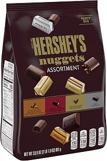 HERSHEY'S Nuggets Chocolate Candy Assortment, 33.9 Ounce Bulk Candy