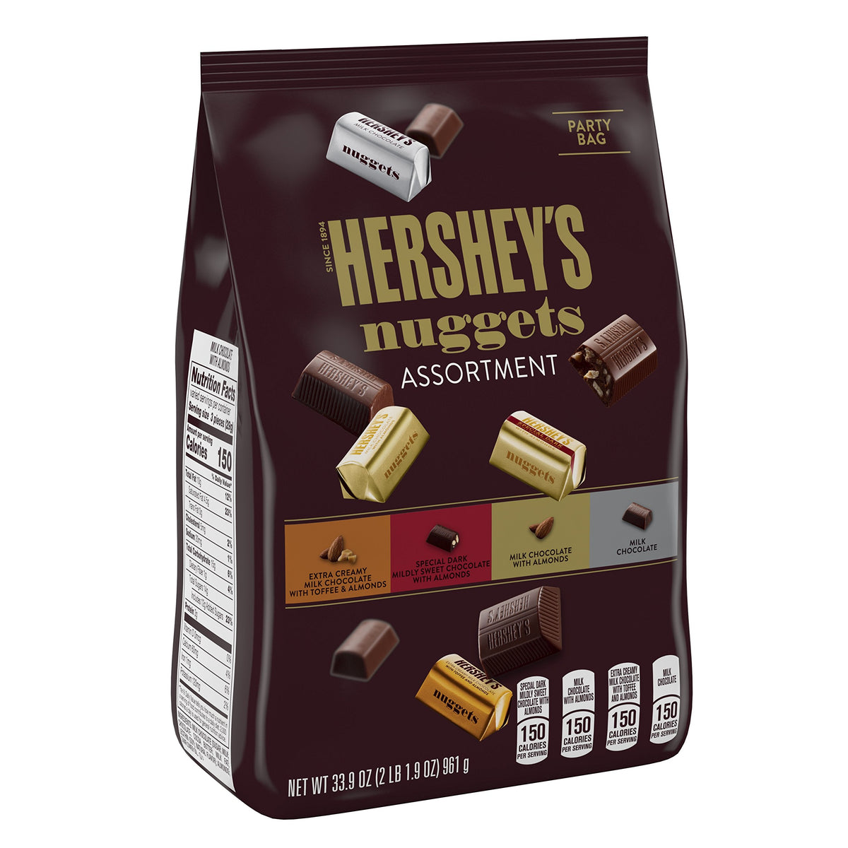 Nuggets Chocolate Candy Assortment by HERSHEY'S – 145-Piece Bag (6.0 lb)