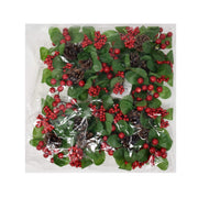 Gift Boutique Christmas Candle Ring, Pine Berry Set of 4, Red