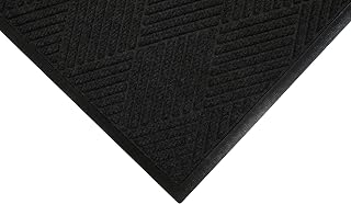 M+A Matting Waterhog Max Diamond Classic Mat, Universal Cleated, 4' X 20', Black Smoke (229570420070)