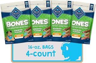 Blue Buffalo Bones Variety Pack Small Dog Biscuits, 16 oz, 4 ct