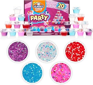 Elmer's Elmer’s Gue Premade Slime Kit, Party Pack, Includes Fun Unique Add-Ins, 20 Count