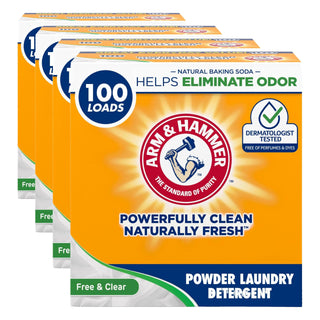 Powder Laundry Detergent by ARM & HAMMER – 98.1 Ounce (Pack of 4), Pack of 4, Model thomaswi