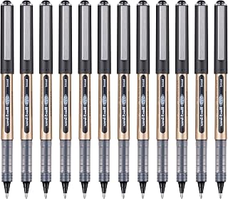 Uni-Ball Eye Broad Liquid Ink Rollerball UB-150E-10 Black 1mm Box 12 Pcs