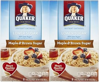 Quaker Oatmeal Instant Oatmeal Maple & Brown Sugar Lower Sugar -