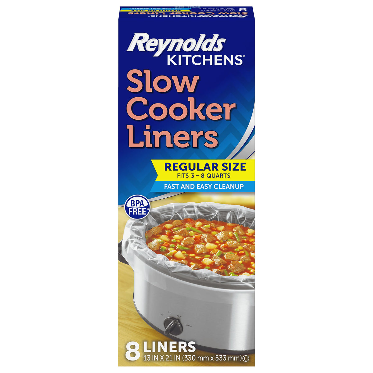 Reynolds Clear / 8.5 Quarts / 8 Count Slow Cookers