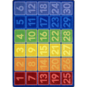 I Can Count 7'8" x 10'9" Area Rug in Color Multi by Joy Carpets – 7'8" x 10'9" (Rectangular), Nylon, Multi Color, Model 2181D