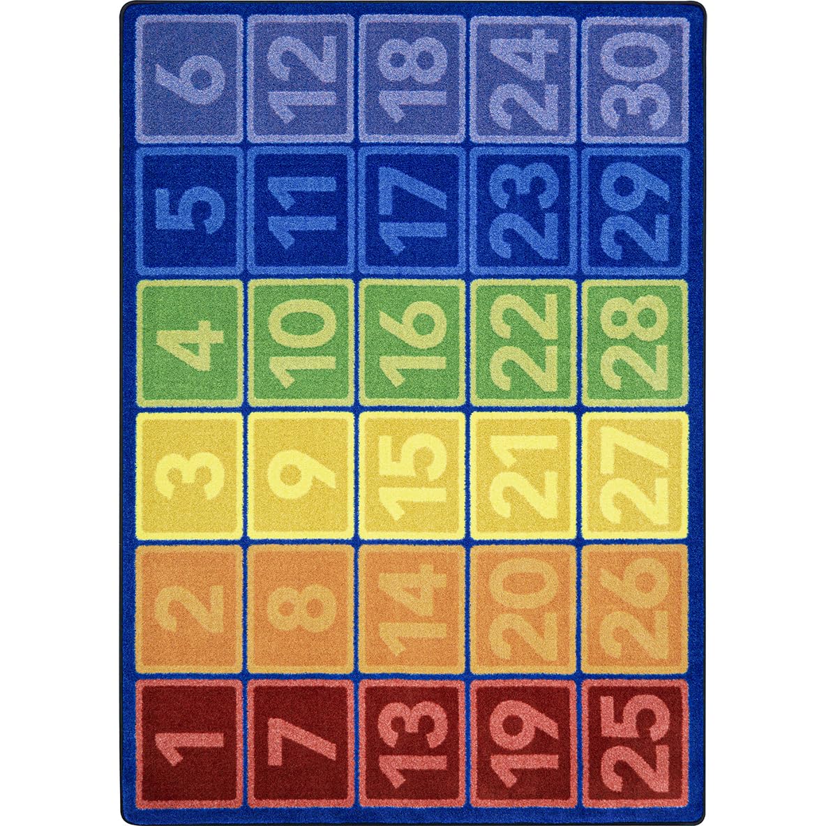 I Can Count 7'8" x 10'9" Area Rug in Color Multi by Joy Carpets – 7'8" x 10'9" (Rectangular), Nylon, Multi Color, Model 2181D