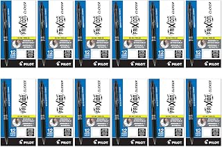 Pilot, FriXion Clicker Erasable Gel Pens, Fine Point 0.7 mm, (Pack of 12, 144 Count Total) , Black