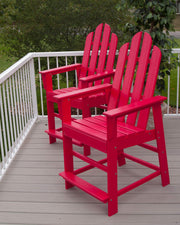 Long Island Counter Chair by Polywood – Plastic, Tangerine, Model ECD24TA
