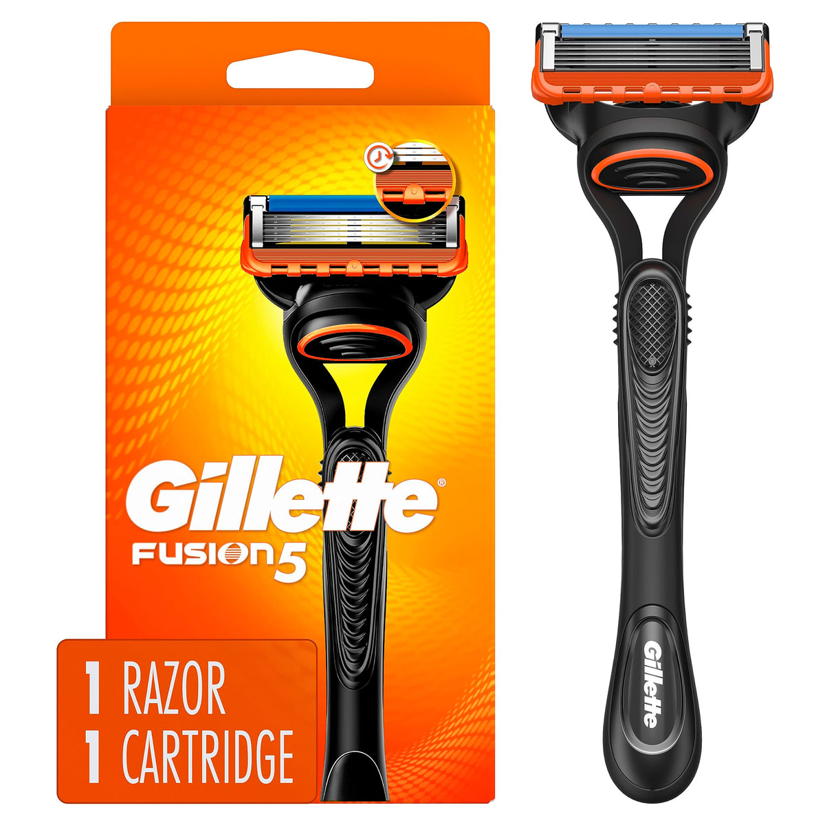 Fusion5 Razor for Men by Gillette – 1 Count (Pack of 1), Plastic, Silver