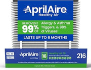 216 Replacement Filter for AprilAire Whole House Air Purifiers - MERV 16, Allergy, Asthma, & Virus, 20x25x4 Air Filter (Pack of 1)