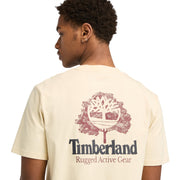 Men's Outdoor Inspired Back Graphic Tee by Timberland – Cotton, Angora