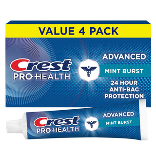 Pro-Health Advanced Antibacterial Protection Toothpaste by Crest – 5 Ounce (Pack of 4), Pack of 4, Model 1219076
