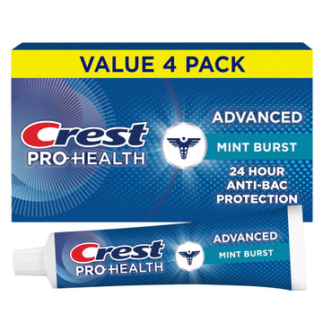 Pro-Health Advanced Antibacterial Protection Toothpaste by Crest – 5 Ounce (Pack of 4), Pack of 4, Model 1219076