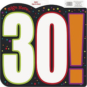 Unique Party Birthday Cheer 30th Birthday Guest Sign In Sheet Decoration