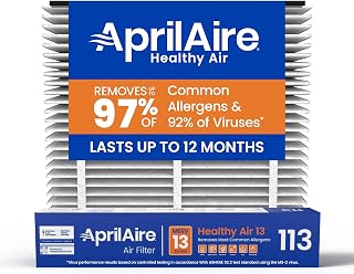 113 Replacement Filter for AprilAire Whole House Air Purifiers - MERV 13, Healthy Home Allergy, 16x20x4 Air Filter (Pack of 1)