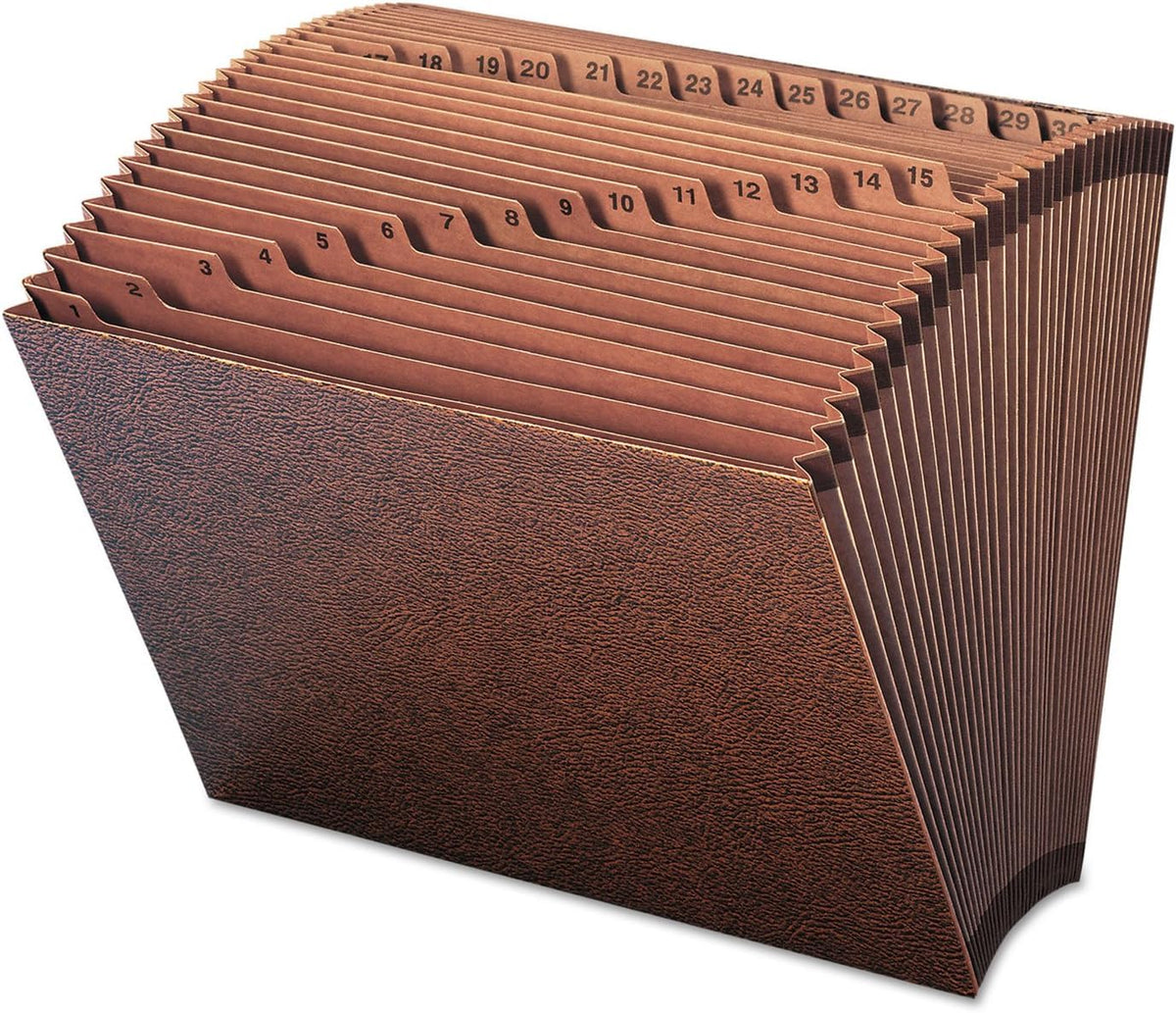 SMEAD Letter (Pack of 6) / Daily 1-31 Index, Letter Size / Leather-like Expanding Files & Wallets