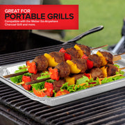 Disposable Aluminum Foil Broiler Pan (10 Pack) for Oven - Durable Broiling Drip Trays with Ribbed Bottom Surface for BBQ Grill-Like Texture - 13x9 Inch Pans by Stock Your Home –