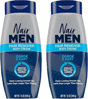 Nair Men Hair Removal Body Cream, 12 Ounce (Pack of 2)