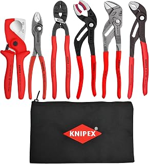 Tools 9K 00 80 180 US 6 Pc Plumbing Set with Free KNIPEX Keeper Pouch