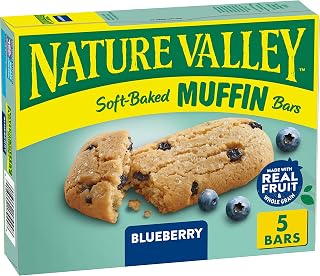 Nature Valley Blueberry Soft-Baked Muffin Bars, 5 ct, 6.2 oz