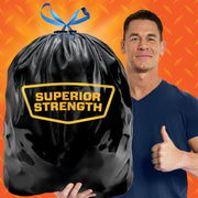 Strong 30 Gallon Trash Bags with Drawstrings by Hefty – 74 Count (Pack of 1), 30.0 gallons, Plastic, Black, Model E85274
