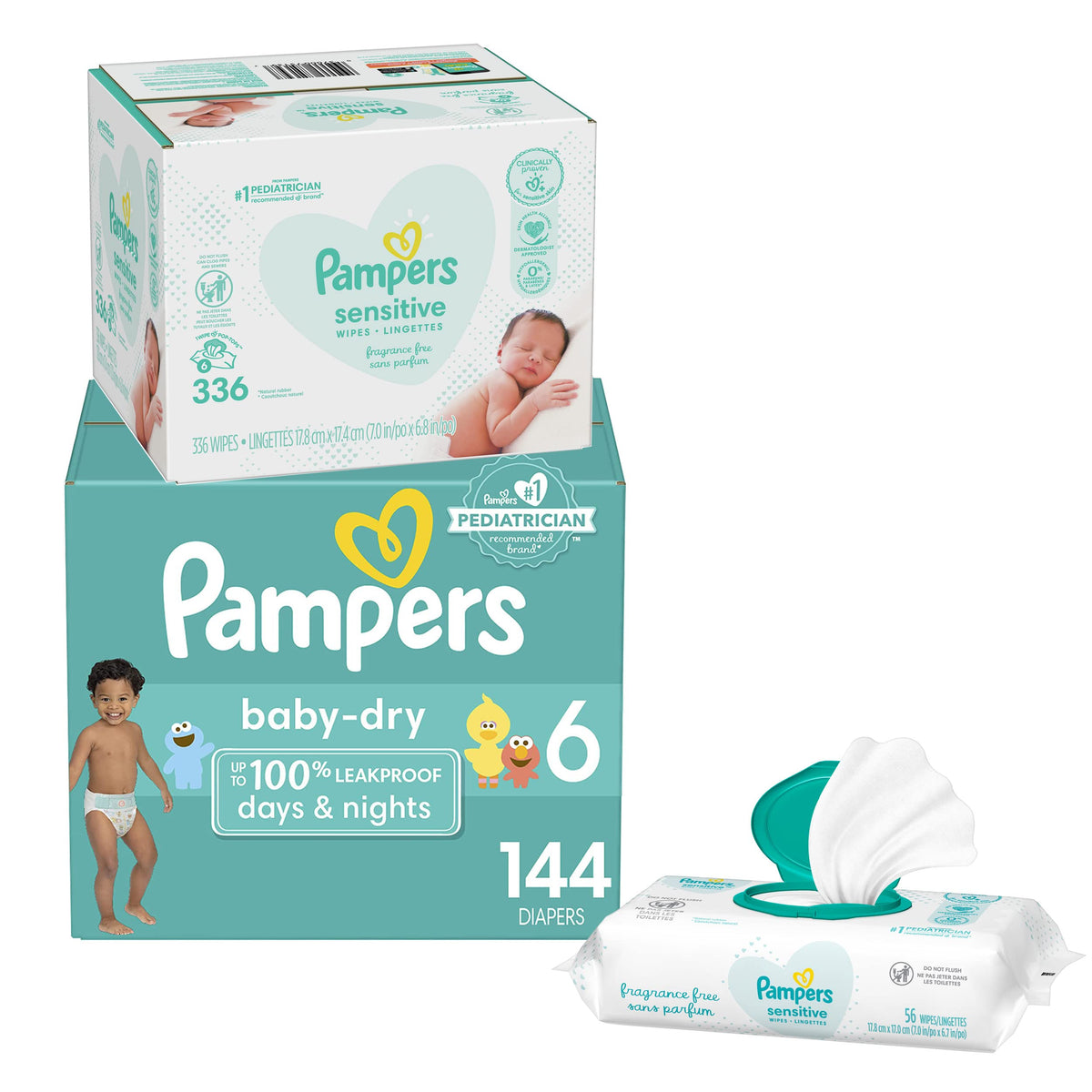Pampers Combo 11 / Old / White Baby Diapers