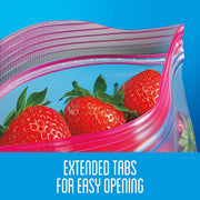 Easy Open by Ziploc – 48 Count (Pack of 12), 32.0 fluid_ounces, Plastic, Pink, Pack of 432