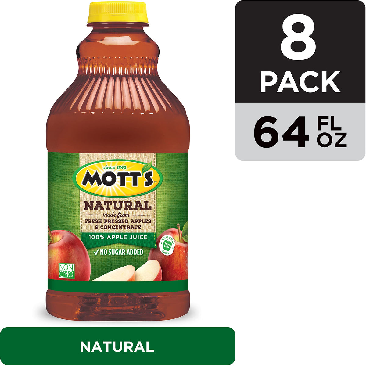 Apple Juice by Mott's – 64 Fl Oz (Pack of 8), Pack of 8